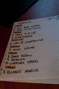  Set List 1.