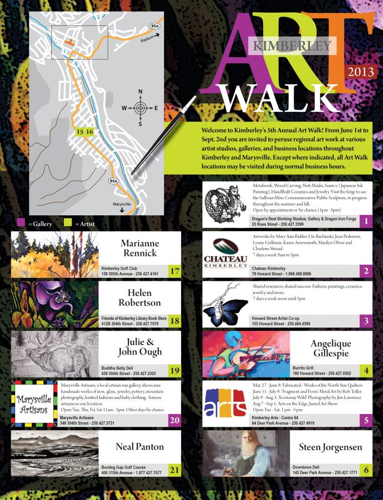 Artwalk 2013 - Brochure - front